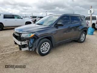 2017 Jeep Compass Sport with VIN 3C4NJCABXHT643443, listed as a Copart auction lot 83998585 with 93,790 mi miles and Clean title. Bid and sale history available at DreamBid. Image 1.