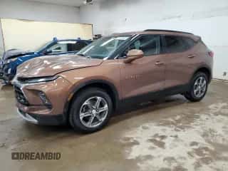 2023 Chevrolet Blazer LT с VIN 3GNKBHR47PS223489, выставлен на аукционе Copart как лот 80429565 с пробегом 45 169 миль миль и Чистый • Clean title. История ставок и продаж доступна на DreamBid. Изображение 1.