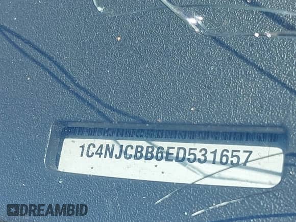 2014 Jeep Compass Sport с VIN 1C4NJCBB6ED531657, выставлен на аукционе IAAI как лот 43039659 с пробегом 177 242 миль миль и . История ставок и продаж доступна на DreamBid. Изображение 9.