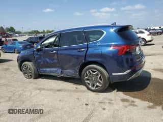 2021 Hyundai Santa Fe Calligraphy with VIN 5NMS5DALXMH345276, listed as a Copart auction lot 71525825 with 71,652 mi miles and Salvage title. Bid and sale history available at DreamBid. Image 2.