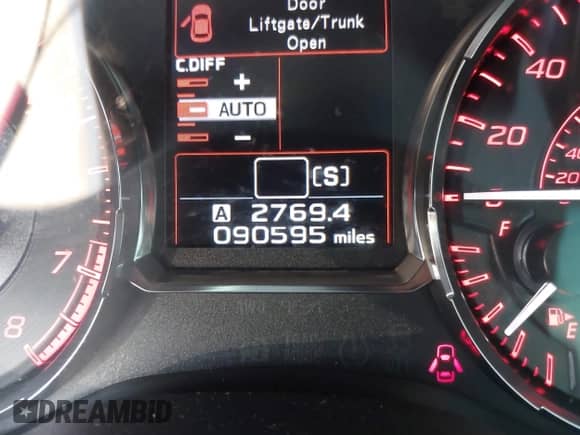 2017 Subaru WRX STI with VIN JF1VA2M64H9831592, listed as a IAAI auction lot 42424726 with 90,595 mi miles and . Bid and sale history available at DreamBid. Image 16.