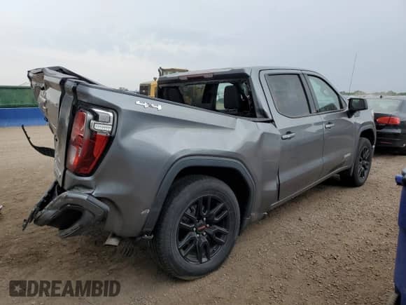 2022 GMC Sierra 1500 Elevation with VIN 3GTP9CEKXNG101503, listed as a Copart auction lot 70282795 with 40,694 mi miles and Salvage title. Bid and sale history available at DreamBid. Image 3.