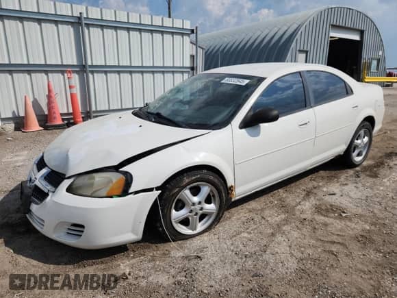 2005 Dodge Stratus SXT with VIN 1B3EL46T75N610642, listed as a Copart auction lot 80832845 with 185,338 mi miles and Salvage title. Bid and sale history available at DreamBid. Image 1.