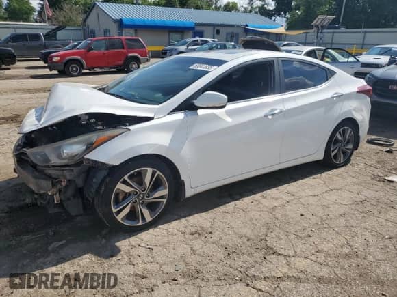 2014 Hyundai Elantra Limited с VIN 5NPDH4AE2EH489216, выставлен на аукционе Copart как лот 60041835 с пробегом Не указан миль и Списание • Salvage title. История ставок и продаж доступна на DreamBid. Изображение 1.