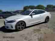 2021 BMW 4 Series 430i z VIN WBA53AP02MCG44662, wystawiony jako Copart lot #84973445 z przebiegiem Nie podano mil oraz Szkoda całkowita • Salvage title. Historia ofert i sprzedaży dostępna na DreamBid. Obrazek 1.