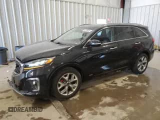 2019 Kia Sorento SX Limited with VIN 5XYPKDA51KG500451, listed as a Copart auction lot 61196805 with 54,376 mi miles and Salvage title. Bid and sale history available at DreamBid. Image 1.
