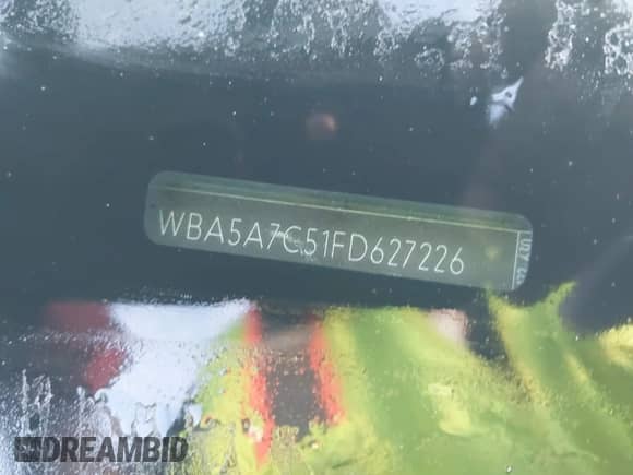 2015 BMW 5 Series 528i xDrive z VIN WBA5A7C51FD627226, wystawiony jako IAAI lot #43389818 z przebiegiem Nie podano mil oraz . Historia ofert i sprzedaży dostępna na DreamBid. Obrazek 16.