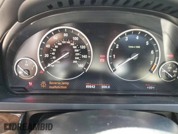 2013 BMW 7 Series 750Li with VIN WBAYE8C53DD132756, listed as a Copart auction lot 63624835 with 89,842 mi miles and Salvage title. Bid and sale history available at DreamBid. Image 9.