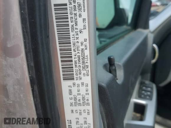 2009 Dodge Nitro SLT with VIN 1D8GU58K09W522094, listed as a Copart auction lot 59765505 with 286,034 mi miles and Salvage title. Bid and sale history available at DreamBid. Image 13.