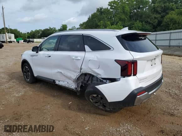2025 Kia Sorento S with VIN 5XYRL4JC0SG321581, listed as a Copart auction lot 58123795 with 19,802 mi miles and Non repairable. Bid and sale history available at DreamBid. Image 2.