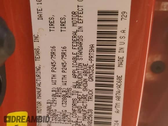 2017 Toyota Tacoma SR5 z VIN 5TFAZ5CN5HX025638, wystawiony jako Copart lot #89843615 z przebiegiem 82 079 mil mil oraz Szkoda całkowita • Salvage title. Historia ofert i sprzedaży dostępna na DreamBid. Obrazek 12.