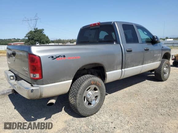 2005 Dodge 3500 SLT with VIN 3D7LS38CX5G789922, listed as a Copart auction lot 58383635 with 265,271 mi miles and Salvage title. Bid and sale history available at DreamBid. Image 3.