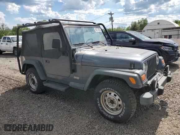 2001 Jeep Wrangler SE with VIN 1J4FA29P41P355548, listed as a Copart auction lot 56214205 with 173,125 mi miles and Clean title. Bid and sale history available at DreamBid. Image 4.