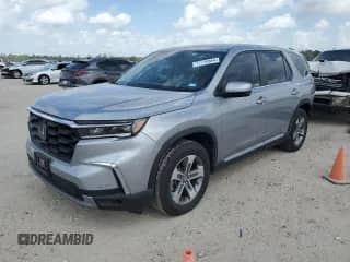 2023 Honda Pilot EX-L with VIN 5FNYG2H5XPB007737, listed as a Copart auction lot 77710854 with 22,262 mi miles and Salvage title. Bid and sale history available at DreamBid. Image 1.