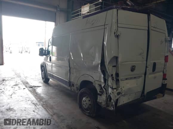 2023 Ram ProMaster Cargo with VIN 3C6LRVBG6PE547955, listed as a IAAI auction lot 42790174 with 24,603 mi miles and . Bid and sale history available at DreamBid. Image 3.