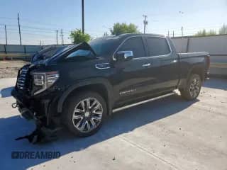 2023 GMC Sierra 1500 Denali with VIN 1GTUUGED4PZ155117, listed as a Copart auction lot 61358835 with 41,925 mi miles and Salvage title. Bid and sale history available at DreamBid. Image 1.