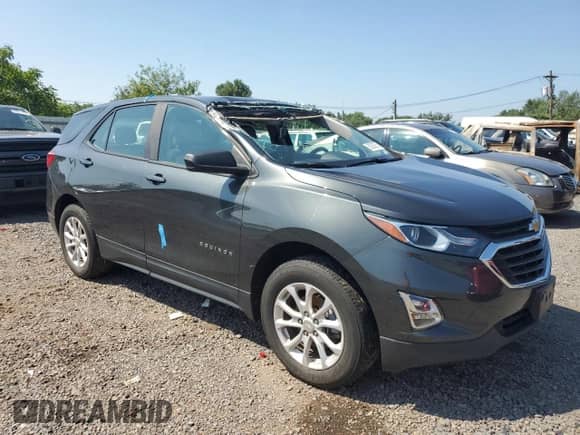 2020 Chevrolet Equinox LS with VIN 3GNAXSEV3LS614612, listed as a Copart auction lot 62930055 with 67,227 mi miles and Salvage title. Bid and sale history available at DreamBid. Image 4.