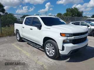 2021 Chevrolet Silverado 1500 Custom z VIN 3GCPWBEK3MG313368, wystawiony jako IAAI lot #43510666 z przebiegiem 47 675 mil mil oraz . Historia ofert i sprzedaży dostępna na DreamBid. Obrazek 1.