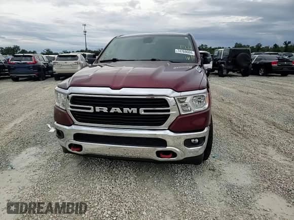 2020 Ram 1500 Big Horn z VIN 1C6RREFG3LN119738, wystawiony jako Copart lot #74769604 z przebiegiem Nie podano mil oraz Nie do naprawy • Non repairable. Historia ofert i sprzedaży dostępna na DreamBid. Obrazek 12.