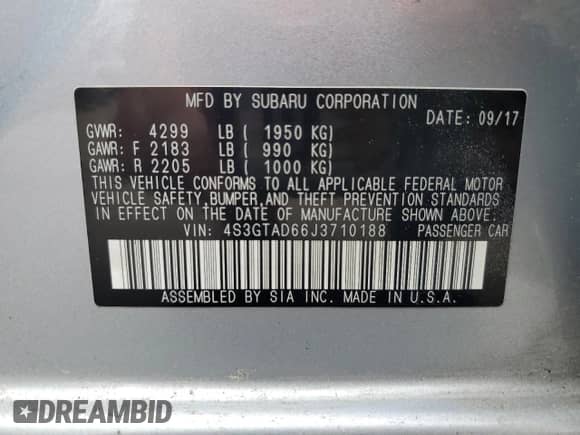 2018 Subaru Impreza Premium с VIN 4S3GTAD66J3710188, выставлен на аукционе Copart как лот 61196475 с пробегом 112 521 миль миль и Чистый • Clean title. История ставок и продаж доступна на DreamBid. Изображение 12.