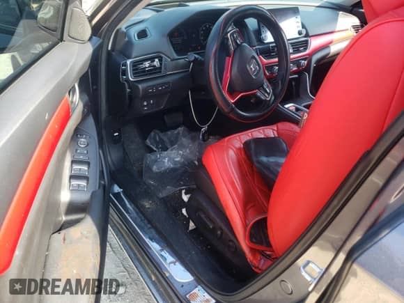 2021 Honda Accord Touring с VIN 1HGCV3F90MA021180, выставлен на аукционе Copart как лот 64299035 с пробегом 47 169 миль миль и Списание • Salvage title. История ставок и продаж доступна на DreamBid. Изображение 8.