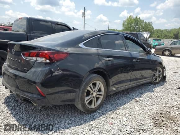 2018 Hyundai Sonata SEL with VIN 5NPE34AF8JH687384, listed as a Copart auction lot 63790515 with 156,336 mi miles and Salvage title. Bid and sale history available at DreamBid. Image 3.