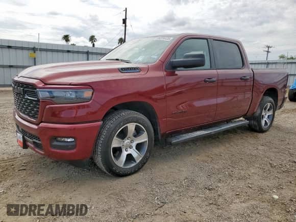 2025 Ram 1500 Tradesman with VIN 1C6RREGG5SN706973, listed as a Copart auction lot 66234435 with 4,830 mi miles and Salvage title. Bid and sale history available at DreamBid. Image 1.