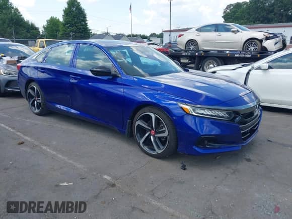 2022 Honda Accord Sport z VIN 1HGCV2F34NA005412, wystawiony jako IAAI lot #42672407 z przebiegiem 49 730 mil mil oraz . Historia ofert i sprzedaży dostępna na DreamBid. Obrazek 1.