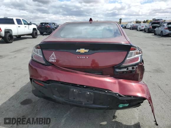 2016 Chevrolet Volt Premier with VIN 1G1RD6S57GU134927, listed as a Copart auction lot 72058505 with 128,438 mi miles and Salvage title. Bid and sale history available at DreamBid. Image 6.