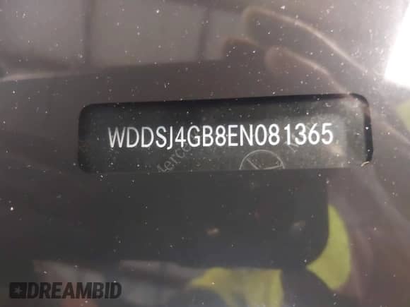 2014 Mercedes-Benz CLA 250 with VIN WDDSJ4GB8EN081365, listed as a IAAI auction lot 41963411 with 84,039 mi miles and . Bid and sale history available at DreamBid. Image 18.