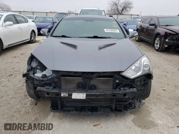 2015 Hyundai Genesis Coupe Ultimate with VIN KMHHU6KJ7FU121749, listed as a Copart auction lot 44766685 with 142,776 mi miles and Salvage title. Bid and sale history available at DreamBid. Image 5.