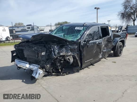 2019 GMC Sierra 1500 SLE с VIN 1GTU9BED8KZ423311, выставлен на аукционе Copart как лот 48730895 с пробегом 75 877 миль миль и Списание • Salvage title. История ставок и продаж доступна на DreamBid. Изображение 1.