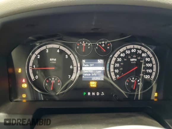 2011 Ram 1500 Big Horn with VIN 1D7RV1CTXBS671953, listed as a Copart auction lot 85552095 with 185,894 mi miles and Salvage title. Bid and sale history available at DreamBid. Image 9.