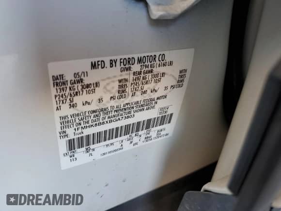 2011 Ford Explorer z VIN 1FMHK8B8XBGA73803, wystawiony jako Copart lot #87396875 z przebiegiem 135 263 mil mil oraz Szkoda całkowita • Salvage title. Historia ofert i sprzedaży dostępna na DreamBid. Obrazek 13.