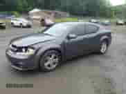 2014 Dodge Avenger SXT with VIN 1C3CDZCB4EN184604, listed as a Copart auction lot 61074885 with 198,477 mi miles and Salvage title. Bid and sale history available at DreamBid. Image 1.