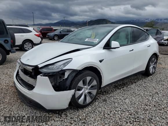 2023 Tesla Model Y Long Range с VIN 7SAYGAEE9PF584339, выставлен на аукционе Copart как лот 56988655 с пробегом Не указан миль и Списание • Salvage title. История ставок и продаж доступна на DreamBid. Изображение 1.