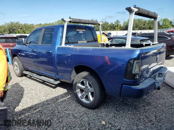 2009 Dodge 1500 ST with VIN 1D3HB18T19S736584, listed as a Copart auction lot 73853374 with 113,256 mi miles and Salvage title. Bid and sale history available at DreamBid. Image 2.