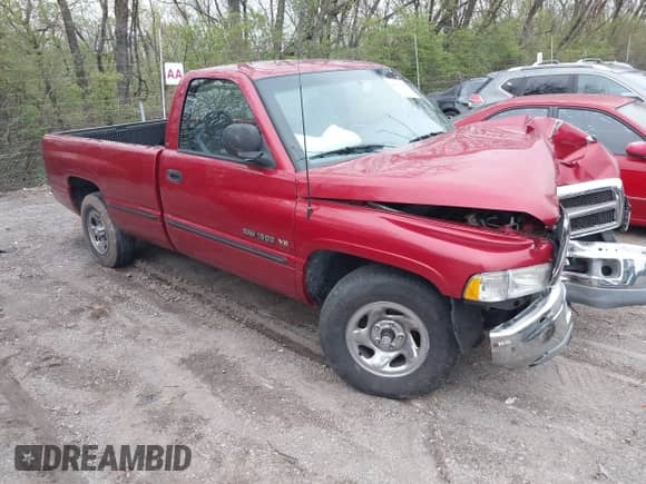 1998 Dodge 1500 with VIN 1B7HC16Y4WS630100, listed as a IAAI auction lot 42001935 with 65,000 mi miles and . Bid and sale history available at DreamBid. Image 1.