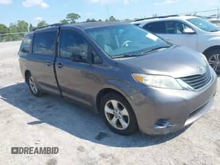 2012 Toyota Sienna LE with VIN 5TDKK3DC0CS272798, listed as a IAAI auction lot 43264548 with 173,246 mi miles and . Bid and sale history available at DreamBid. Image 1.