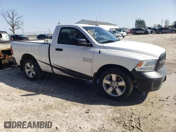 2015 Ram 1500 Express with VIN 3C6JR6AG3FG647500, listed as a Copart auction lot 45414314 with 173,994 mi miles and Salvage title. Bid and sale history available at DreamBid. Image 4.