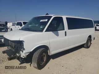 2017 Chevrolet Express Passenger LT с VIN 1GAZGPFG6H1346939, выставлен на аукционе Copart как лот 72392654 с пробегом 54 049 миль миль и Списание • Salvage title. История ставок и продаж доступна на DreamBid. Изображение 1.