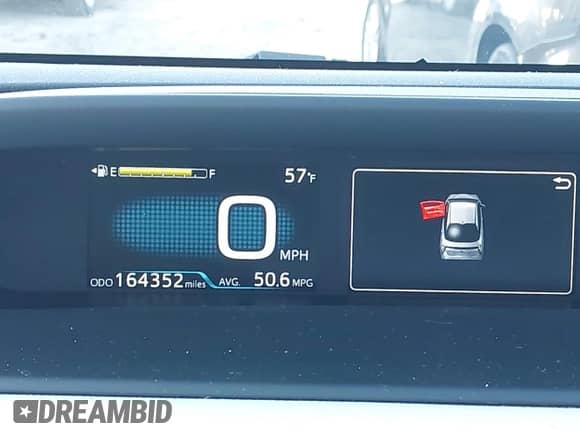 2018 Toyota Prius Two Eco with VIN JTDKARFU4J3545414, listed as a IAAI auction lot 43362631 with 164,352 mi miles and . Bid and sale history available at DreamBid. Image 15.