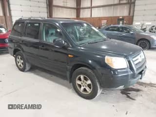 2006 Honda Pilot EX-L z VIN 2HKYF18526H536841, wystawiony jako IAAI lot #43238668 z przebiegiem 286 948 mil mil oraz . Historia ofert i sprzedaży dostępna na DreamBid. Obrazek 1.