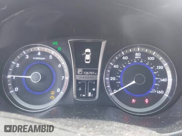 2013 Hyundai Azera с VIN KMHFG4JG9DA227997, выставлен на аукционе IAAI как лот 43292883 с пробегом 136 707 миль миль и . История ставок и продаж доступна на DreamBid. Изображение 7.