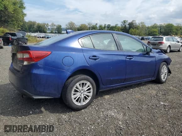 2017 Subaru Impreza Premium with VIN 4S3GKAB66H3628283, listed as a Copart auction lot 80941325 with 122,585 mi miles and Salvage title. Bid and sale history available at DreamBid. Image 3.