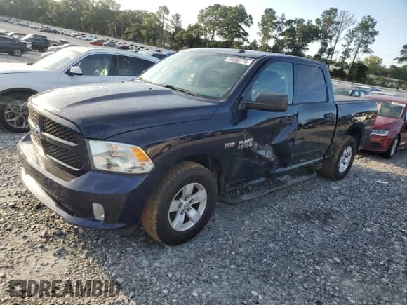 2016 Ram 1500 Express with VIN 3C6RR6KT3GG270120, listed as a Copart auction lot 70258775 with 109,841 mi miles and Salvage title. Bid and sale history available at DreamBid. Image 1.