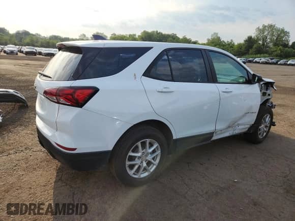 2022 Chevrolet Equinox LS with VIN 3GNAXSEV2NS238777, listed as a Copart auction lot 66985615 with 8,651 mi miles and Salvage title. Bid and sale history available at DreamBid. Image 3.
