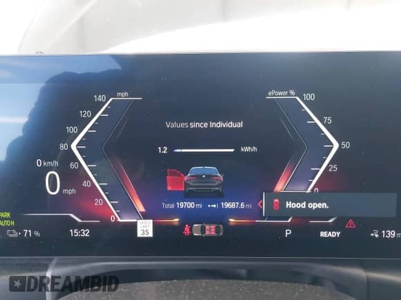 2023 BMW i4 eDrive35 с VIN WBY43AW09PFP79040, выставлен на аукционе IAAI как лот 43099487 с пробегом 19 700 миль миль и . История ставок и продаж доступна на DreamBid. Изображение 7.