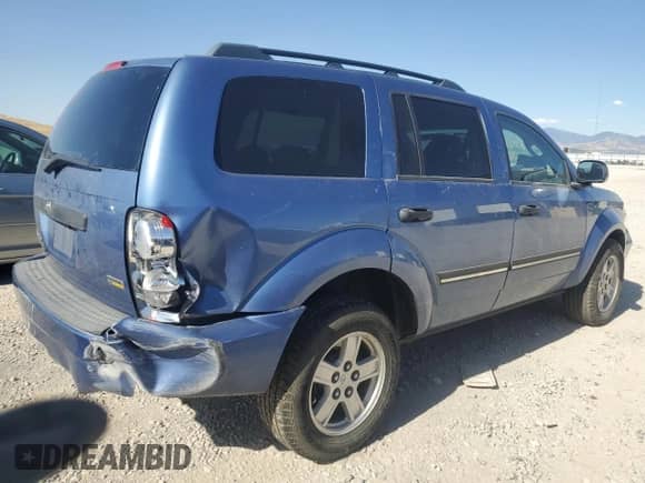 2008 Dodge Durango SLT with VIN 1D8HB48NX8F135288, listed as a Copart auction lot 66635565 with 136,164 mi miles and Salvage title. Bid and sale history available at DreamBid. Image 3.