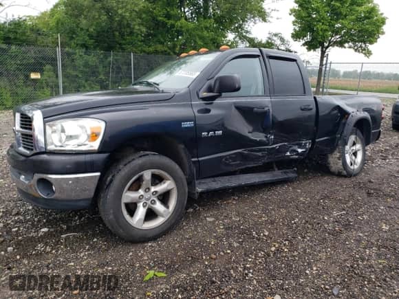 2008 Dodge 1500 ST z VIN 1D7HU18218J182726, wystawiony jako Copart lot #57235565 z przebiegiem 294 513 mil mil oraz Szkoda całkowita • Salvage title. Historia ofert i sprzedaży dostępna na DreamBid. Obrazek 1.